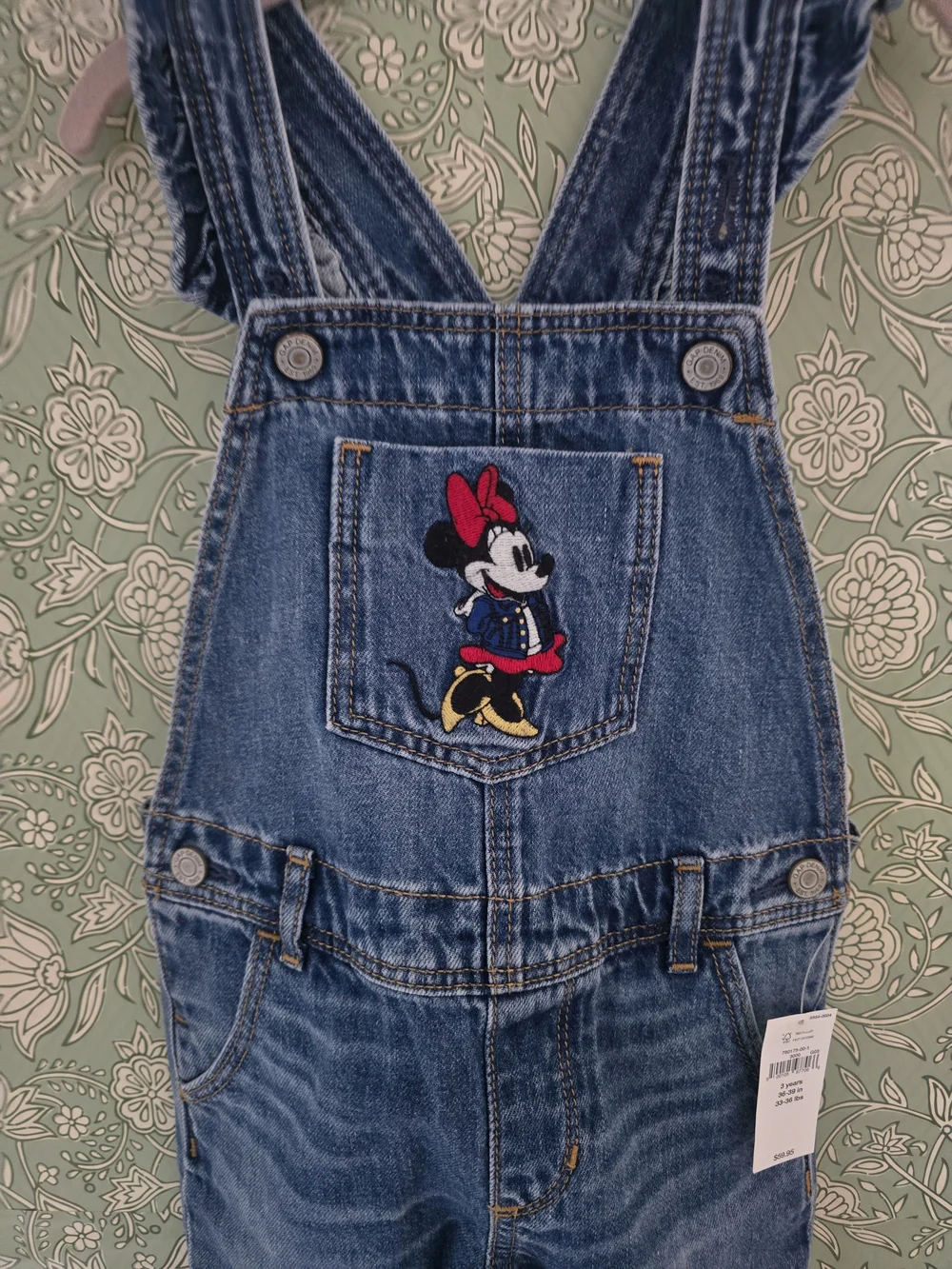 BabyGap × Disney Minnie Mouse Denim Overalls